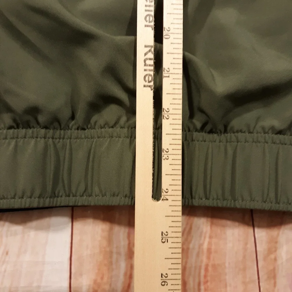 Reebok Windbreaker Jacket Mens Size Small Track Warm-Up Green Colorblock
